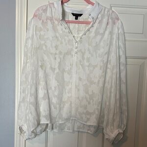 Sheer Floral Blouse